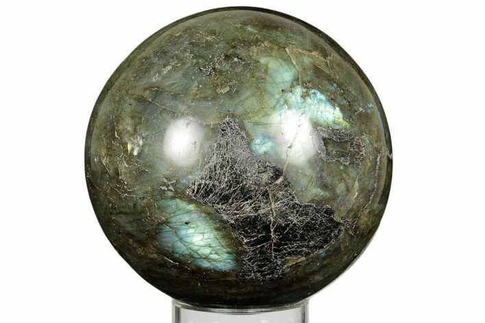 Flashy, Polished Labradorite Sphere - Madagascar #194932